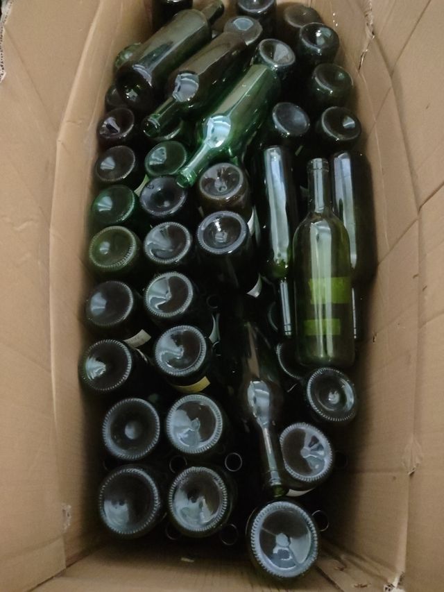 Botellas de vidrio