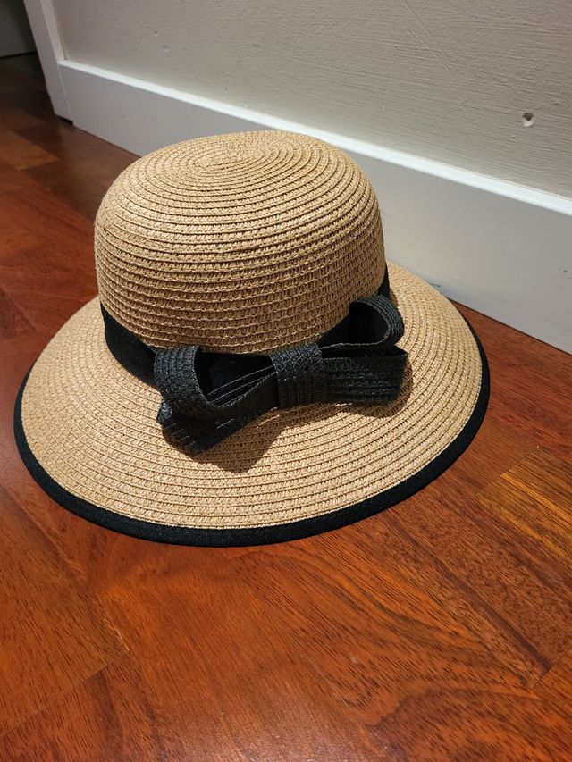 Sombrero mujer paja lazo