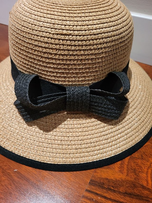 Sombrero mujer paja lazo