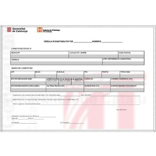 Cédula habitabilidad Barcelona
