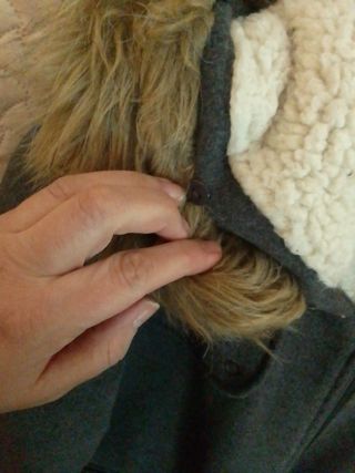 Parka per donna con pelliccia sul bordo cappello