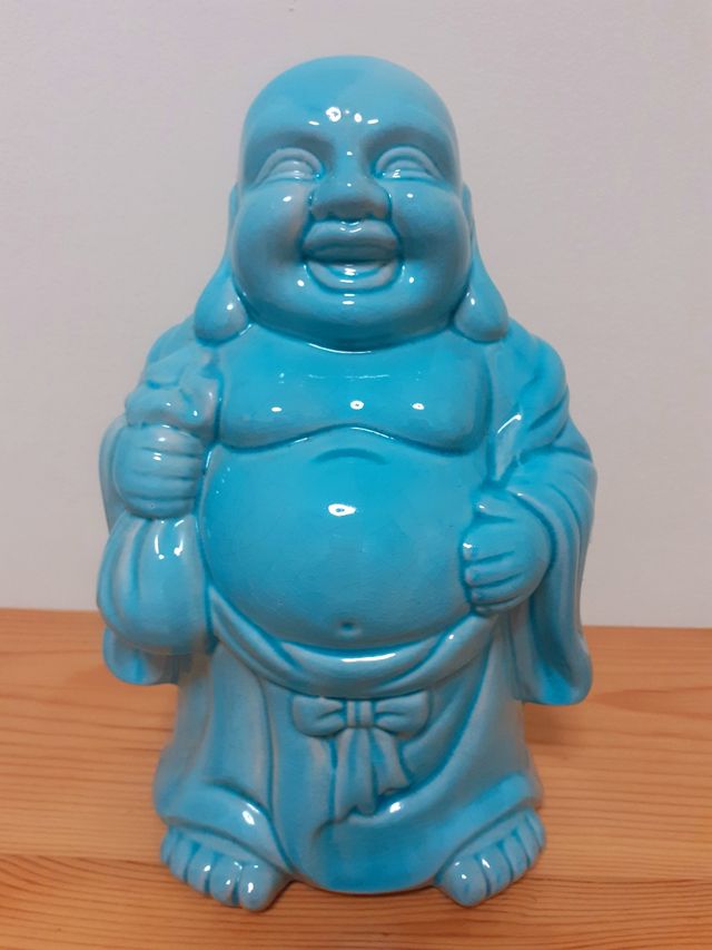 Figura Buda ceramica.