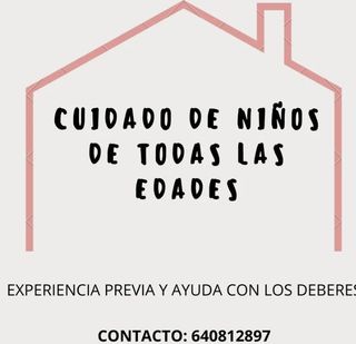 Niñera / canguro / cuidadora de niños