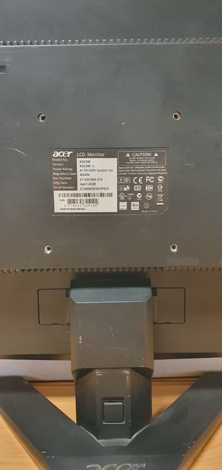 Monitor Acer 20" X203W LCD TFT