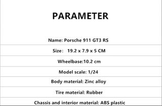 Miniatura PORSCHE 911 GT3 1.24 FUENGIROLA