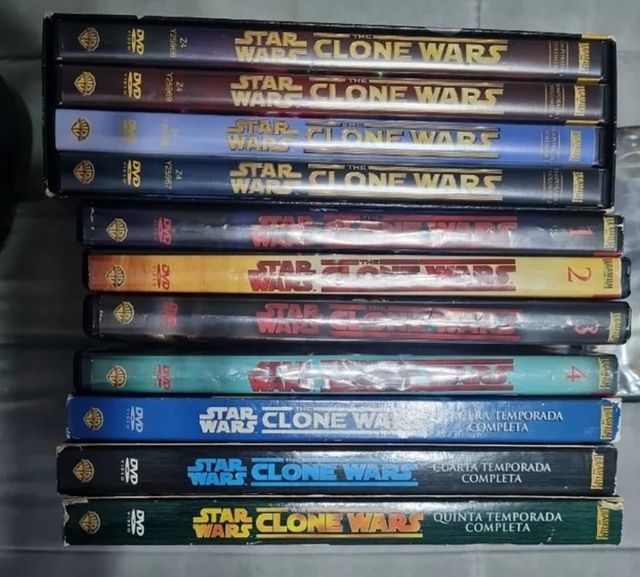 The clone wars mas star wars 1 y 2 en dvd