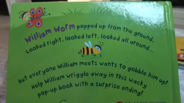 Libro de inglés infantil William Worm