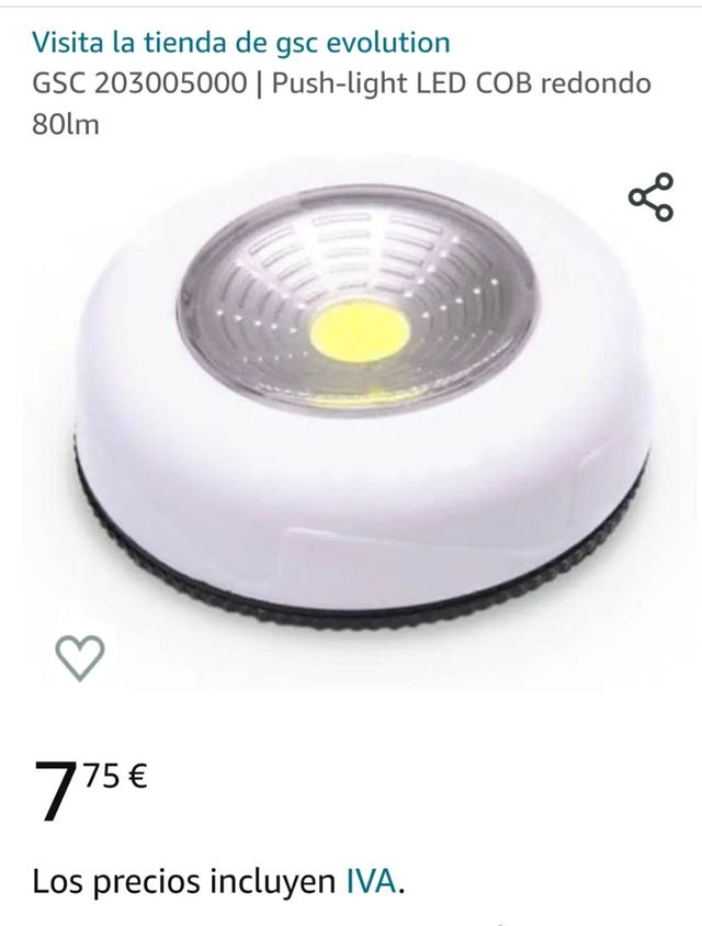 PULSADOR LUZ APARA ARMARIOS,  ESCALERAS