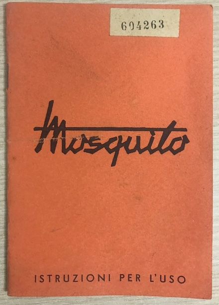 Libretto istruzioni d'uso Mosquito Garelli 1952