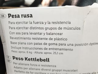 Pesa Rusa de plástico de 6kg 25,1cm