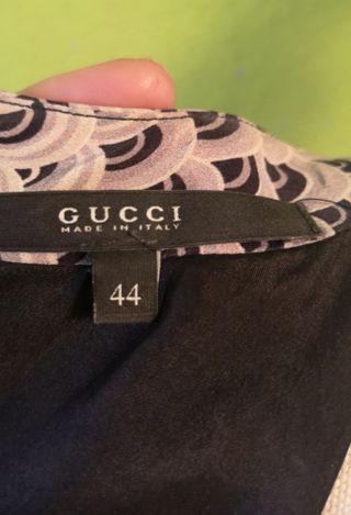 Vestido de seda gucci
