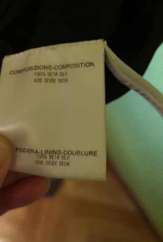 Vestido de seda gucci