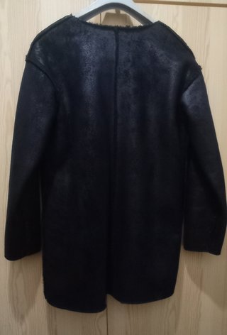 Chaquetón reversible negro y gris