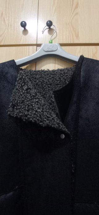 Chaquetón reversible negro y gris