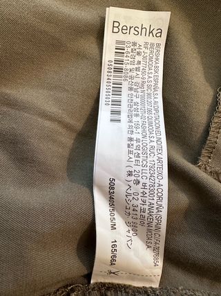 Jogger Nuevo Bershka, Pantalón Cargo verde mili