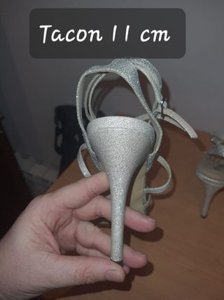 Sandalias fiesta plata