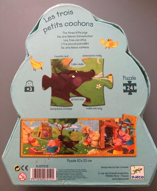Puzzle los 3 Cerditos Djeco