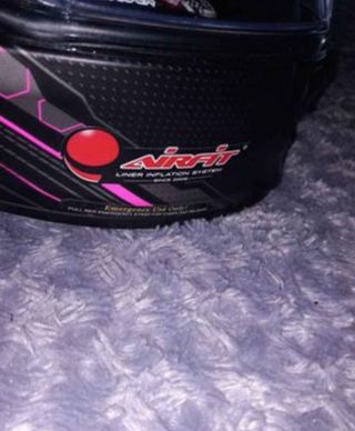 Lote de casco de moto y guantes de mujer