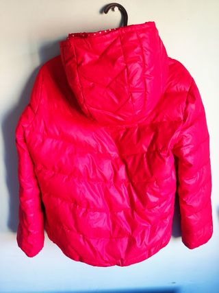 Plumífero Pepe Jeans reversible rojo y motas