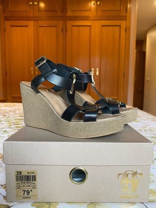 sandalias cuña