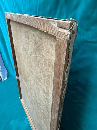 San Antonio con niño Jesús sobre la biblia.