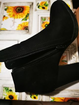 Stivaletti neri donna tipo scamosciato