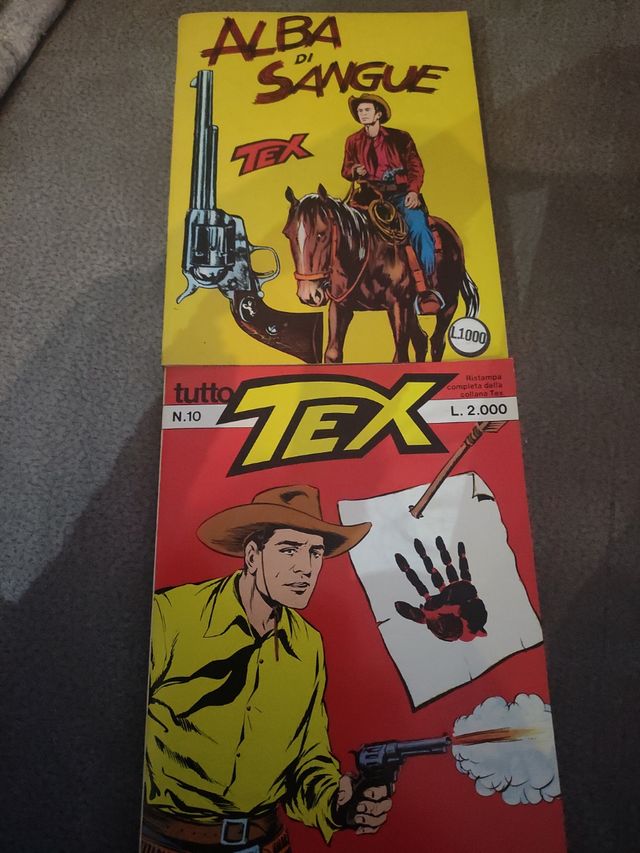 Fumetti Tex n. 21 Alba di sangue + ristampa n. 10