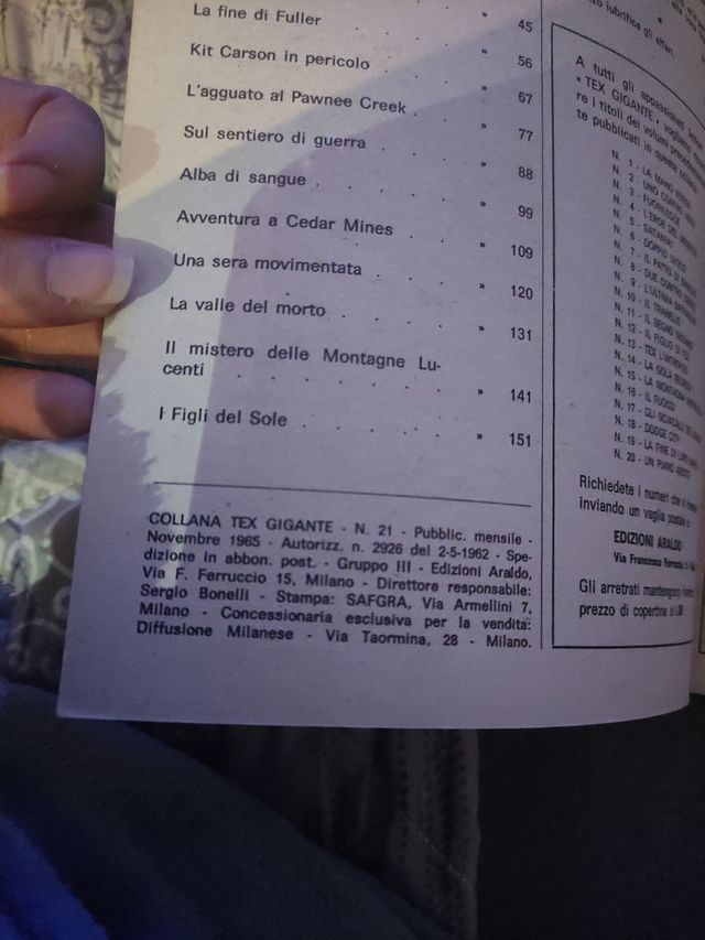 Fumetti Tex n. 21 Alba di sangue + ristampa n. 10