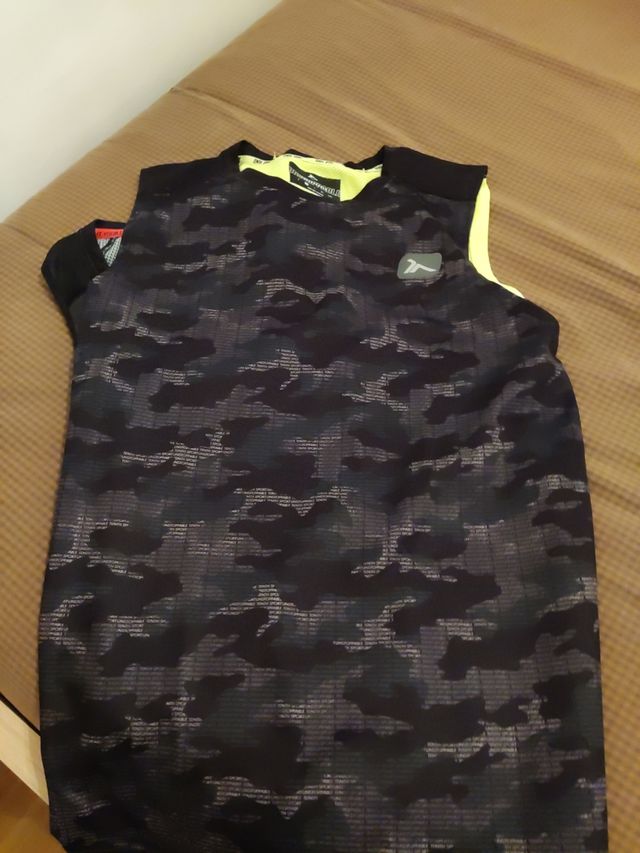 2 Camisetas tirantes deporte hombre talla S