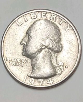 Moneda Cuarto de dólar americano 1974