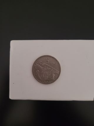 Moneda 5 pesetas 1957