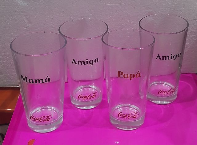 4 Vasos con diseño