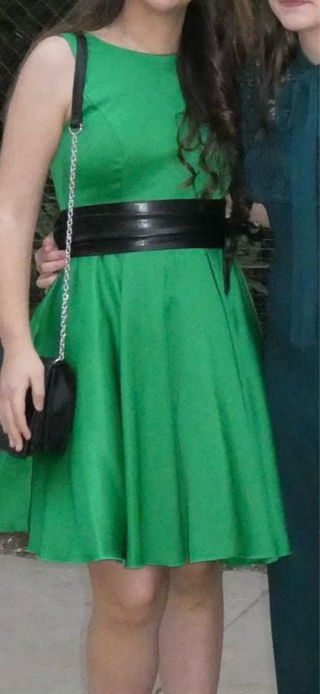 vestido verde elegante
