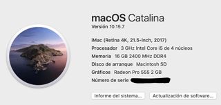 iMac 21.5" ( 2017) 4K Intel Core i5 3 GHz 16Gb