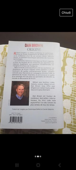 Libro origine Dan Brown