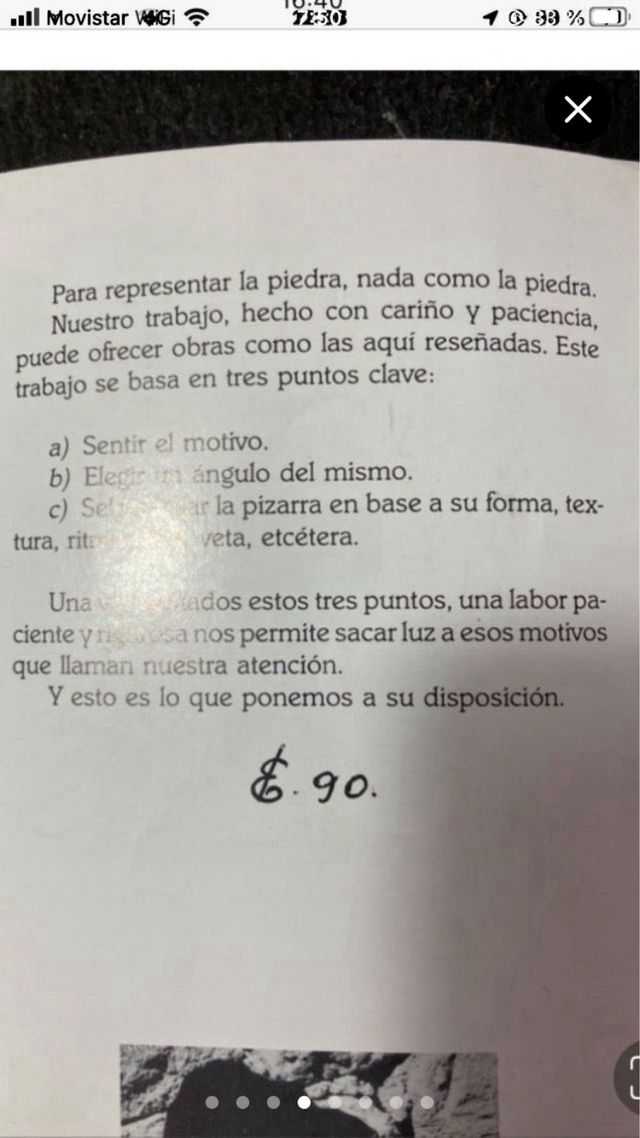 GRABADO EN PIZARRA PALACIO DEL ESCORIAL