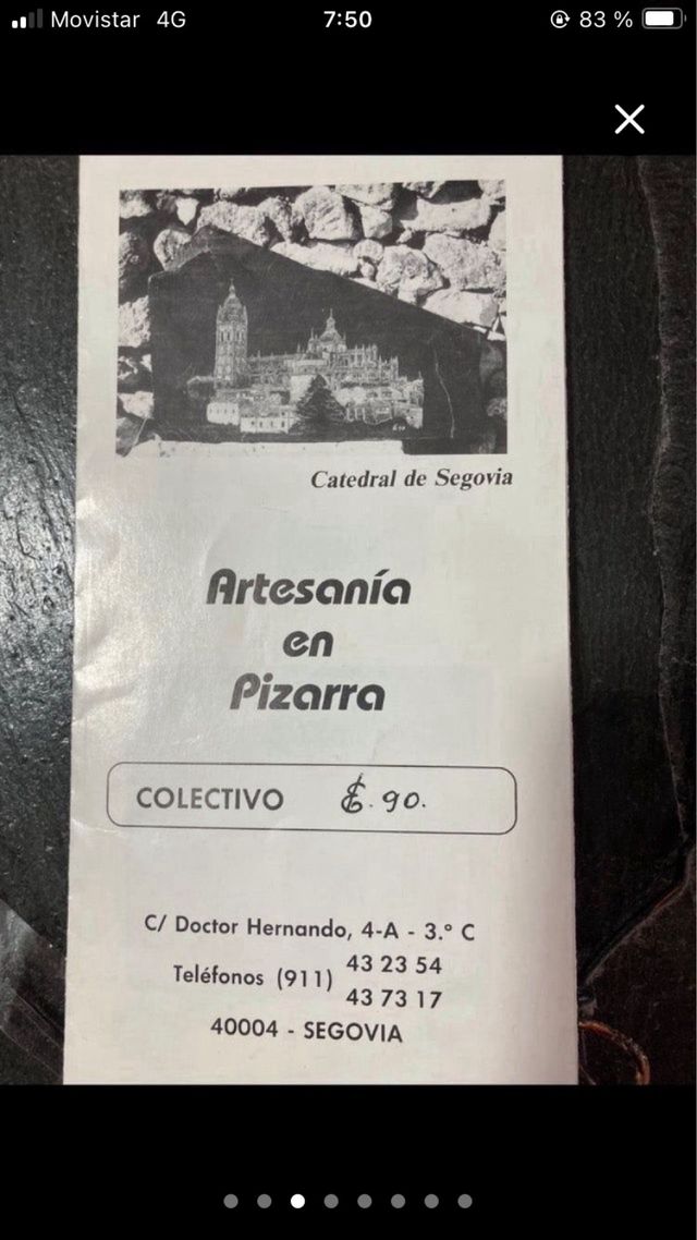 GRABADO EN PIZARRA PALACIO DEL ESCORIAL