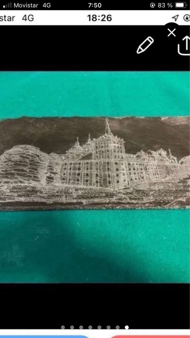 GRABADO EN PIZARRA PALACIO DEL ESCORIAL