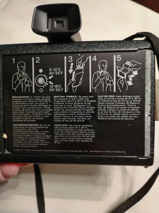 Maquina de fotos antigua Polaroid