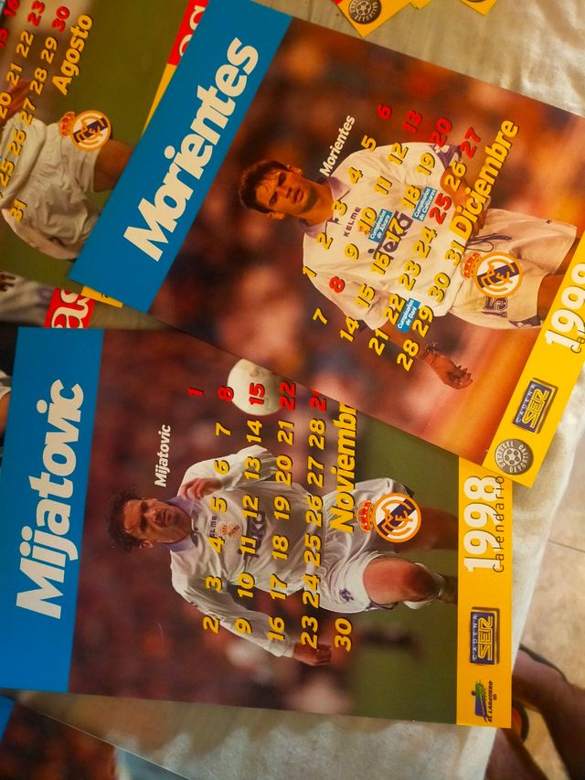Calendario Real Madrid 1998