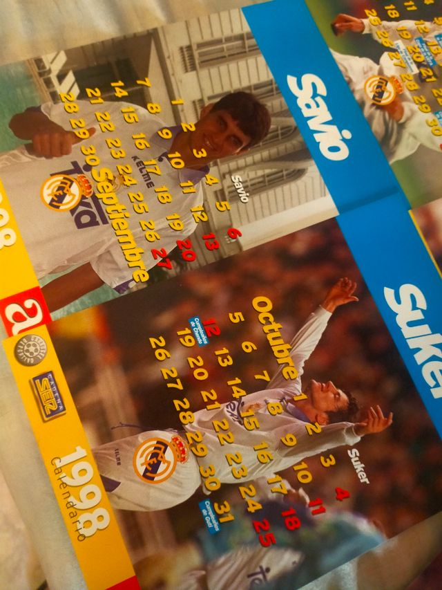Calendario Real Madrid 1998
