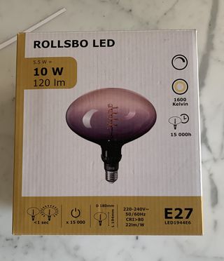 Lampadina Led Ikea Rollsbo E27 120 lumen,