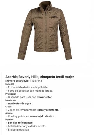 CHAQUETA MOTO BEVERLY HILL LADY JACKET M
