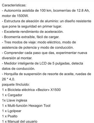 bicicleta electrica plegable montaña Bezior