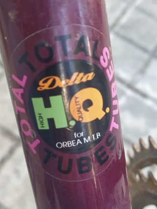 Bicicleta original Orbea con sus pegatinas y demás