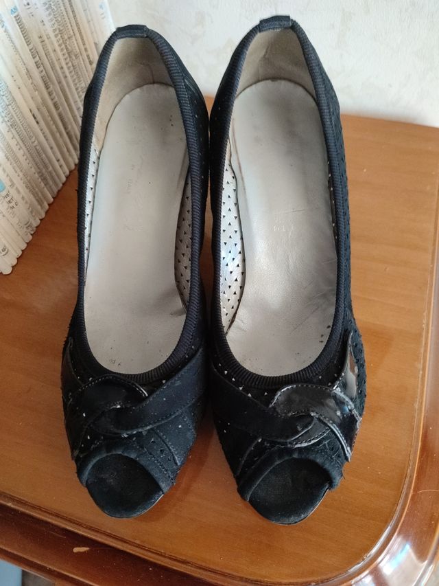 Scarpe tessuto camoscio