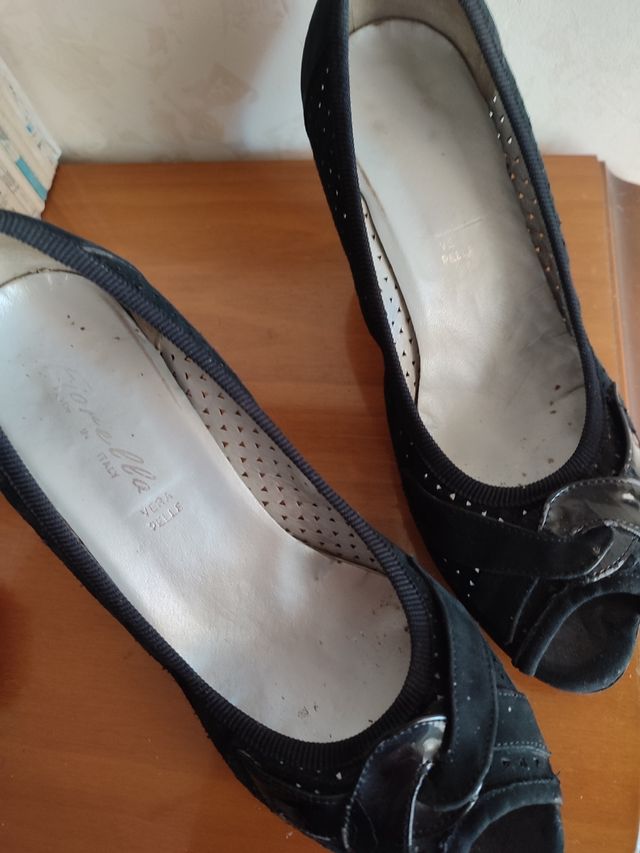 Scarpe tessuto camoscio