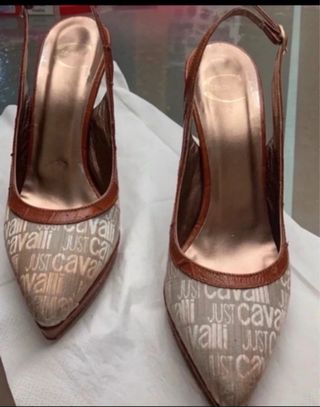zapato tacon just cavalli talla 37 impecable
