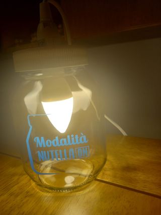 Lampada barattolo Nutella