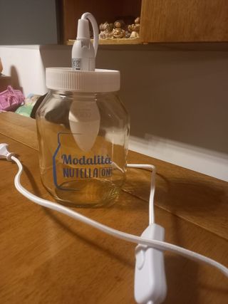 Lampada barattolo Nutella